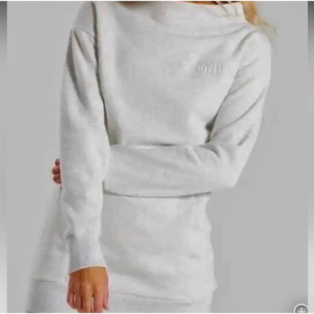Gymshark mock neck grey sweatshirt